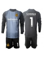 Inter Milan Yann Sommer #1 Keeper Hjemmedraktsett Barn 2025-26 Lange ermer (+ bukser)